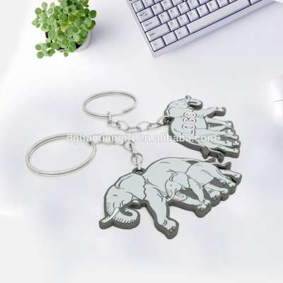 FAMA audit gifts factory 3d silicone elephant keychain